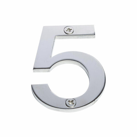 Sandleford Stainless Steel House Number 5 - 60mm Brushed Finish - SuperSaverAU - view 1
