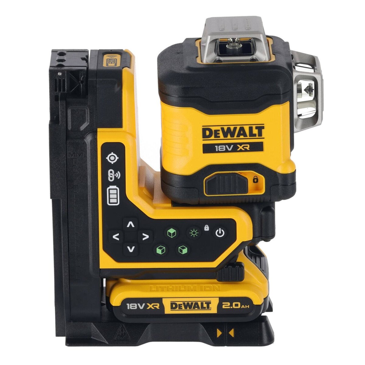 DEWALT 18V XR 3x360 Remote Control Green Beam Laser 350mm x 180mm - Precision Layout Tool