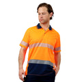 Citeco Men's Orange Hi Vis Short Sleeve Polo Reflective - X-Large