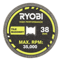 Ryobi 38mm Twist Lock Tile Cutting Wheel - Diamond Coated - 35,000rpm - SuperSaverAU - view 1