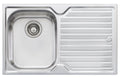 Oliveri Diaz single bowl topmount sink, right hand drainer - 304 stainless steel, Australian made - DZ121NTH