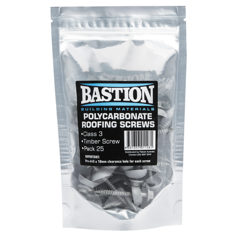 Bastion Roofing Screws - 25 Pack - Metal - Zinc Coated - SuperSaverAU - view 1