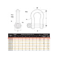 Gorilla 5mm Bow Shackle Alloy 0.33T Grade S Industrial Lifting - SuperSaverAU - view 2