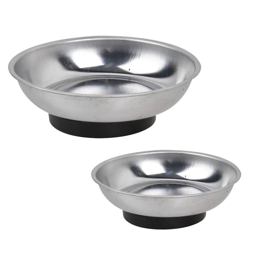 Trojan 2 Piece Magnetic Tray Set - 150mm - Stainless Steel - Organise Small Parts - SuperSaverAU - view 1