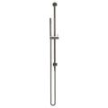 Rogerseller Tonic baton shower on integrated rail - brass baton hand piece, Brushed Nickel finish - 3506004007