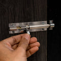 Taskmaster 100mm Chrome Plated Barrel Bolt - Solid Brass Security Solution - SuperSaverAU - view 4