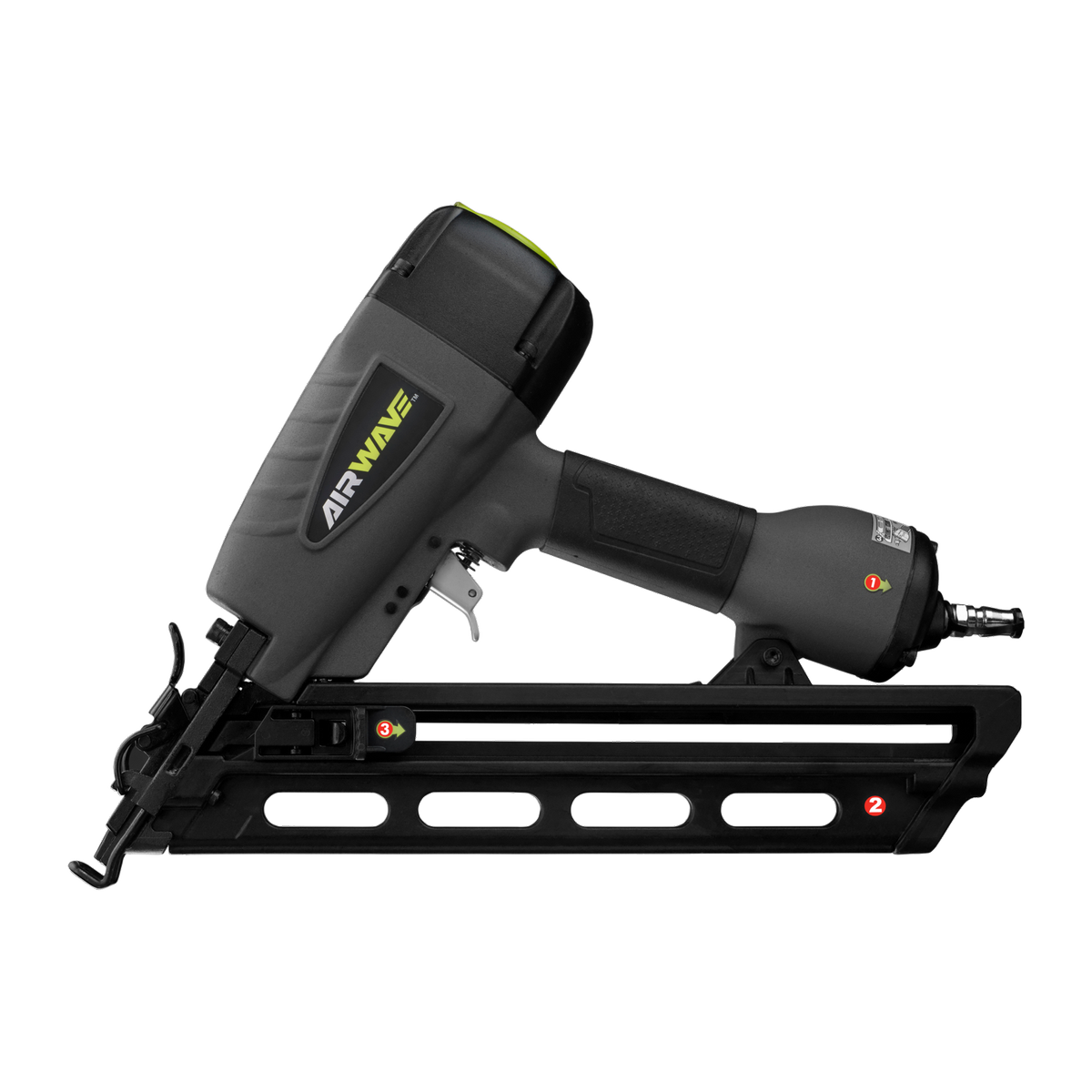 Ryobi Airwave DA Series Air Brad Nailer - 15 Gauge - 32-64 mm - Grey/Black - SuperSaverAU - view 3