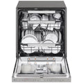 LG 60cm Built Under Dishwasher - 15 Place Settings, Platinum Steel, QuadWash, TrueSteam - XD3A25UPS