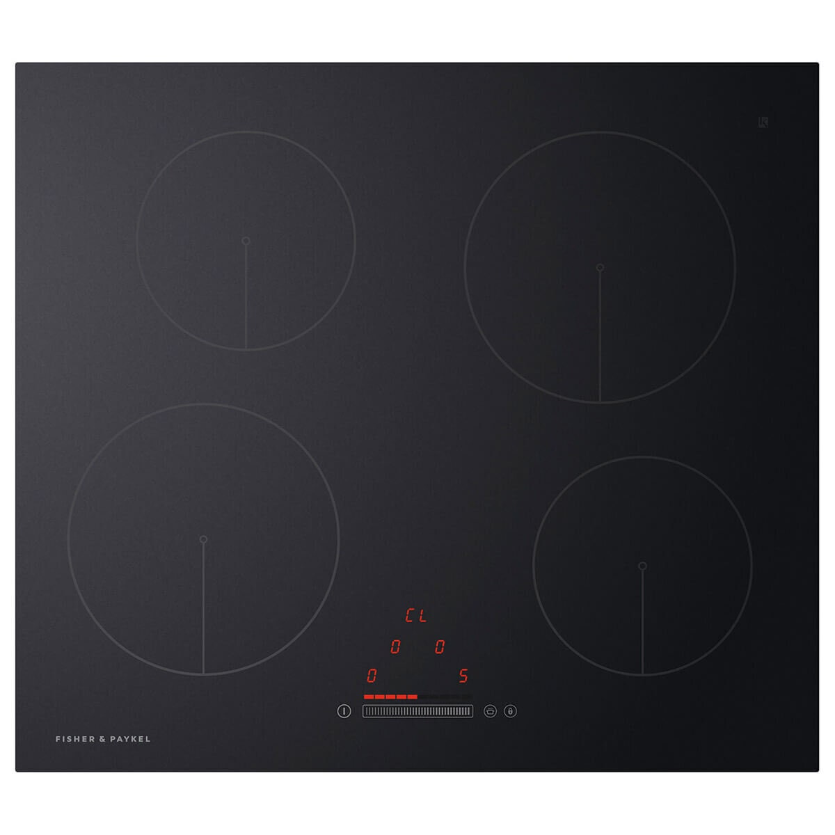 Fisher & Paykel Series 5 60cm low current induction cooktop - 4 zones, Touch and Slide, timer - CI604CTPB1