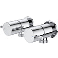 Caroma Chrome Luna Lever Washing Machine Set - Lead Free Brass - 56mm x 99mm - SuperSaverAU - view 1