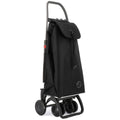 Rolser I-Max 4-Wheel Folding Trolley - Multifunctional Hook, Zippered Rear Pocket, Black - R-IMX306-1023