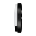 Brilliant 10W Alston Black Slimline Round Bunker Sensor Light Outdoor 21302/06
