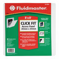 Fluidmaster 200 x 200mm White Plastic Access Panel - Paintable, Snap-In