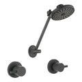 Mondella Black Matte Resonance 1/4 Turn Pin Lever ABS All Directional Shower Set - SuperSaverAU - view 1