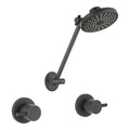 Mondella Resonance Matte Black 1/4 Turn Pin Lever ABS All Directional Shower Set, 304 Stainless Steel, 9L/min WELS 3 Star