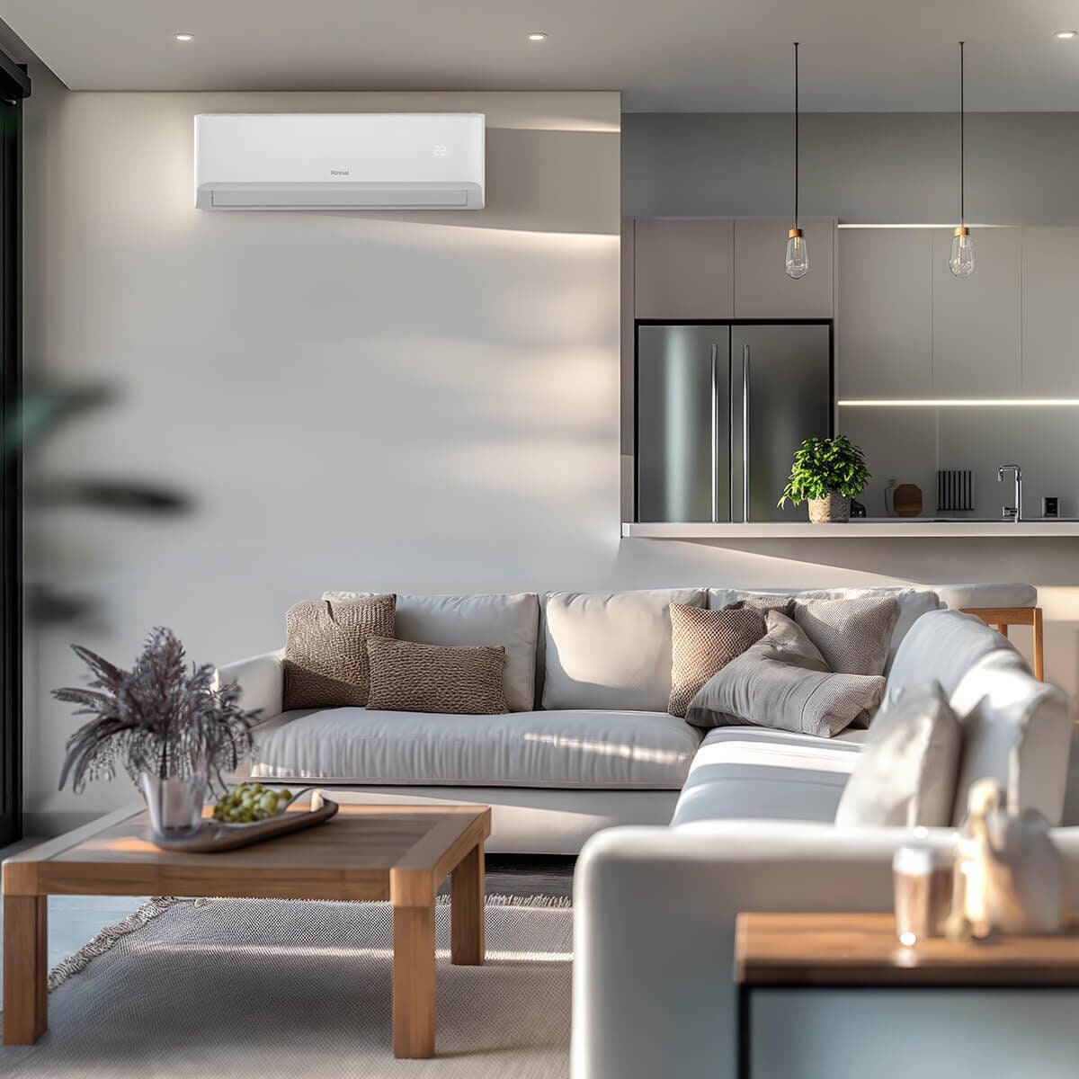 Rinnai TX Series 2.5kW Split System Air Conditioner - Wi-Fi and Voice Control, Turbo Mode - HSNRTX25