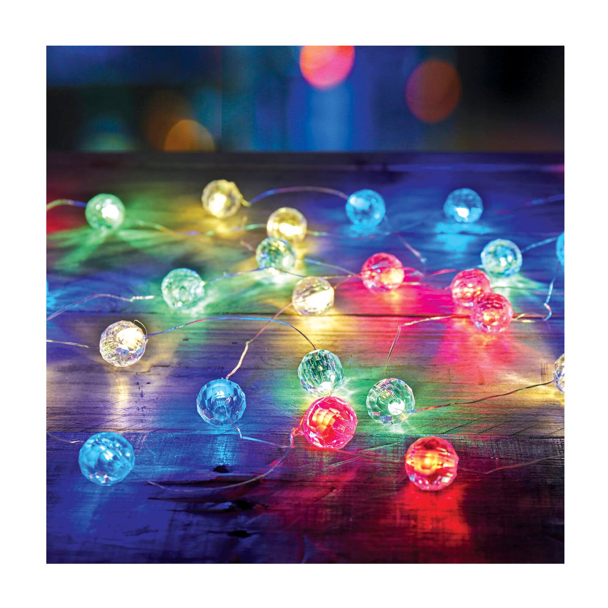 Lytworx 30 Multicolour Wire Ball Lights - 2.9m - Battery/USB Powered - SuperSaverAU - view 2