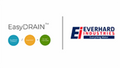 Everhard EasyDRAIN Compact 1m Polymer Grate and Channel, Black UV Stabilised Push-Connect Drain