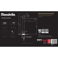 Mondella Chrome Rococo Tall Basin Mixer 6 Star WELS 4.5L/min