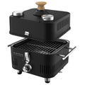 Everdure Cube Pro Flame 360 Portable Gas BBQ - H-Burner, Cast Iron Grill, Black - ECUBEG1B
