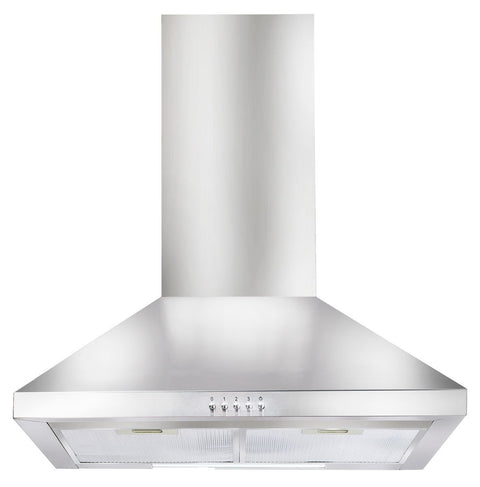 Artusi 600mm Canopy Rangehood - Stainless Steel, 529m³/h, Push Button Control, Recirculating Option - ACH600X