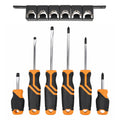 Craftright 6 Piece Screwdriver Set Chrome Vanadium Steel with Storage Rack