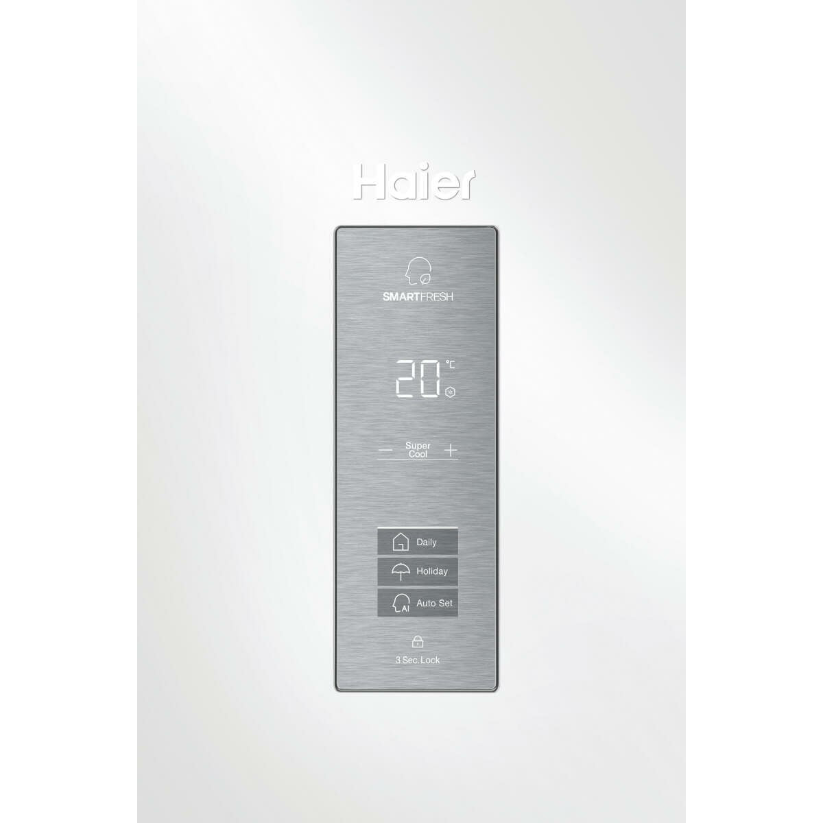 Haier 386L Upright Frost Free Freezer - White, Fingerprint Resistant, Twist Ice Maker, Super Freeze - HVF430VW