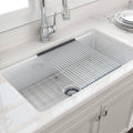 Turner Hastings Roller Mat Drainer - Stainless Steel with Black Rubber Ends, Dishwasher Safe - RM4332-SS