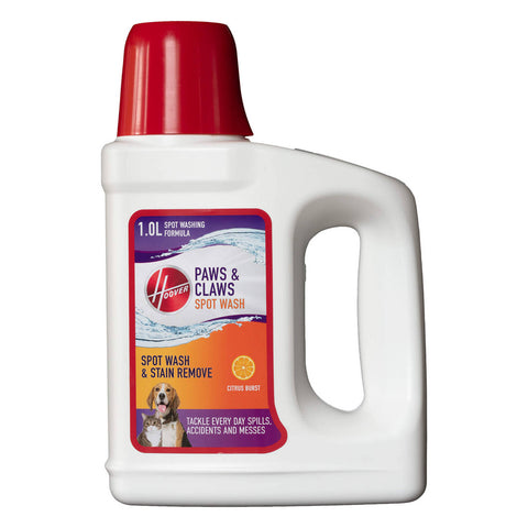 Hoover Paws & Claws Spot Wash Solution 1L Enzymatic Concentrated