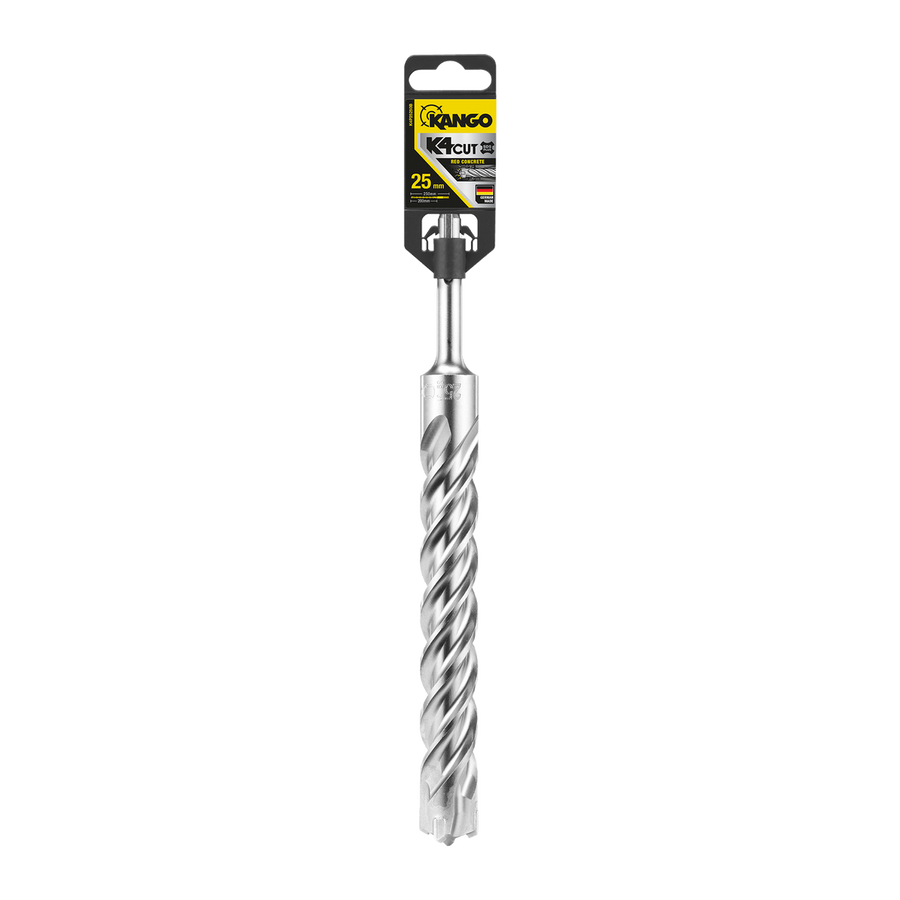 Kango SDS Plus Drill Bit 25mm x 250mm Steel Low Vibration Performance - SuperSaverAU - view 1