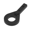 Peak No Dig Fencing Black Steel Cut Panel Brackets - 115mm x 61mm - Rust-Resistant - SuperSaverAU - view 1