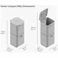 Joseph Joseph Totem Compact 40L waste and recycling bin - stone finish, 2 x 20L compartments - 30064