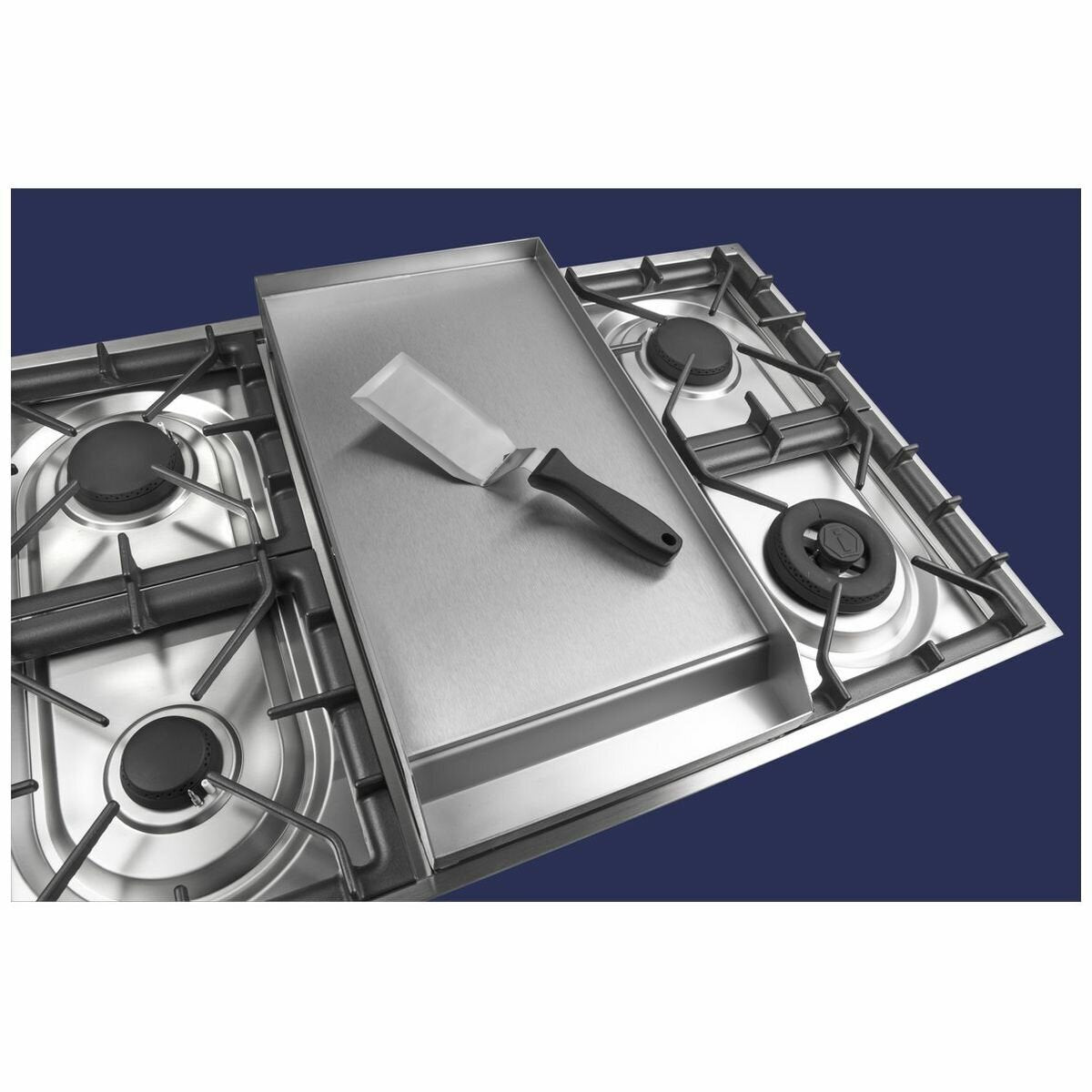 ILVE 90cm Dual Fuel Freestanding Double Oven - Teppanyaki Cooktop, 108L, Graphite Finish - PD09FDWE3MG