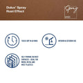 Dulux 300g Rust Effects Spray Paint, Decorative Rust Finish for Metal, Wood & Plastic