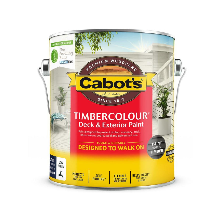 Cabots Timbercolour Deck Paint 2L Ultra Deep Base Water Based UV Resistant - SuperSaverAU - view 1