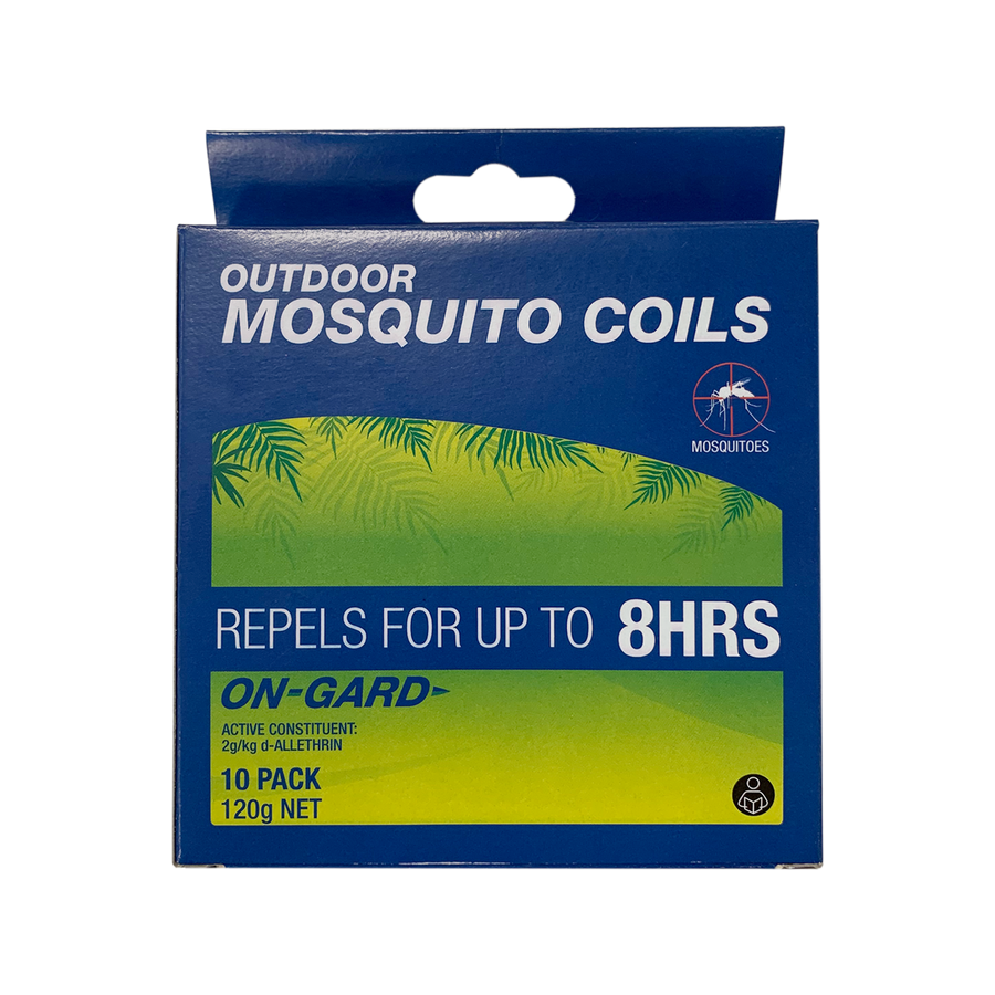 On Gard Outdoor Mosquito Coils 10 Pack - Repels Mosquitoes - 8 Hours - 130mm x 90mm x 130mm - SuperSaverAU - view 1