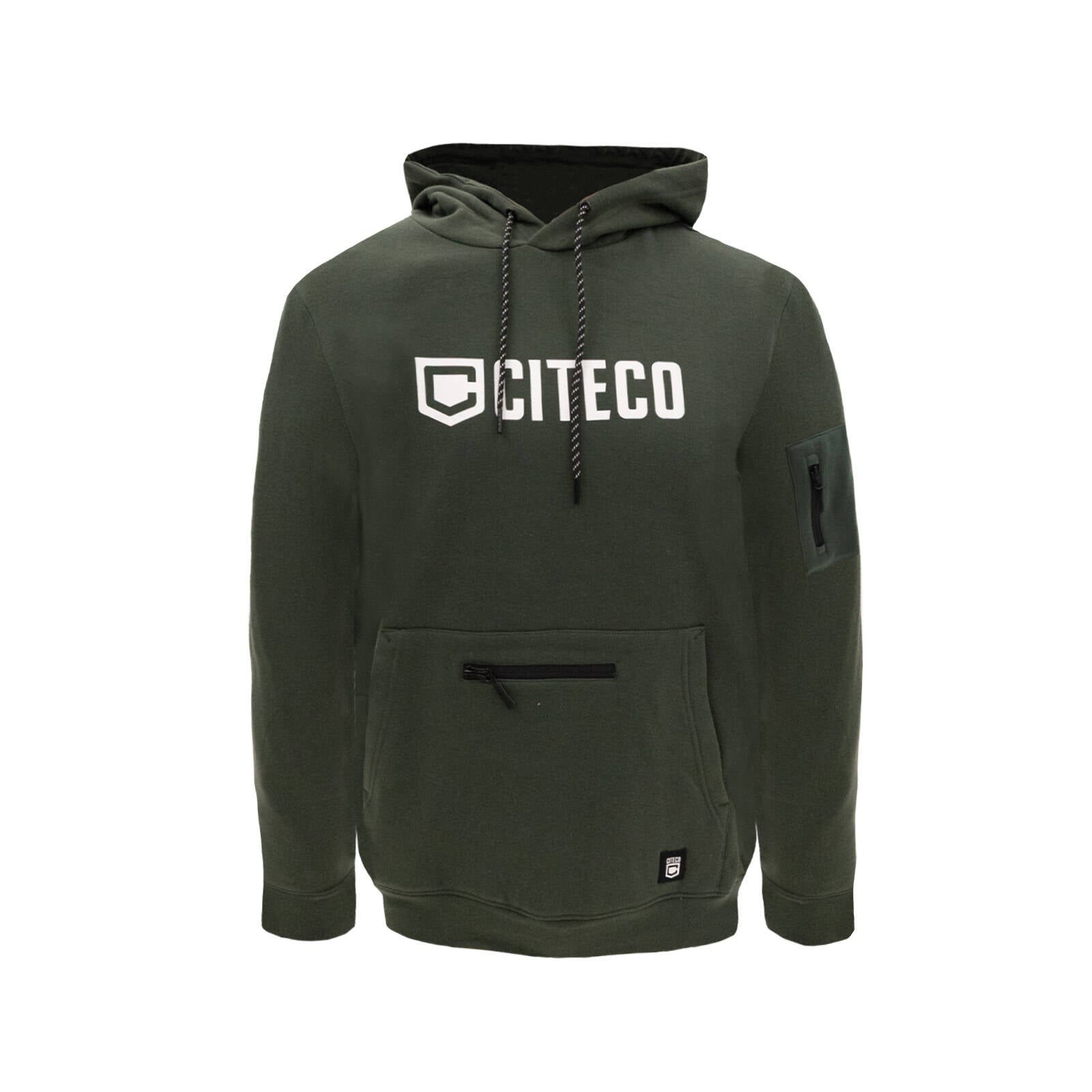 Citeco Men's Khaki Hoodie Cotton/Polyester - Large