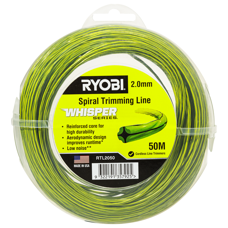 Ryobi Whisper Series Trimming Line - 2mm x 50m - Durable & Quiet Operation - SuperSaverAU - view 1
