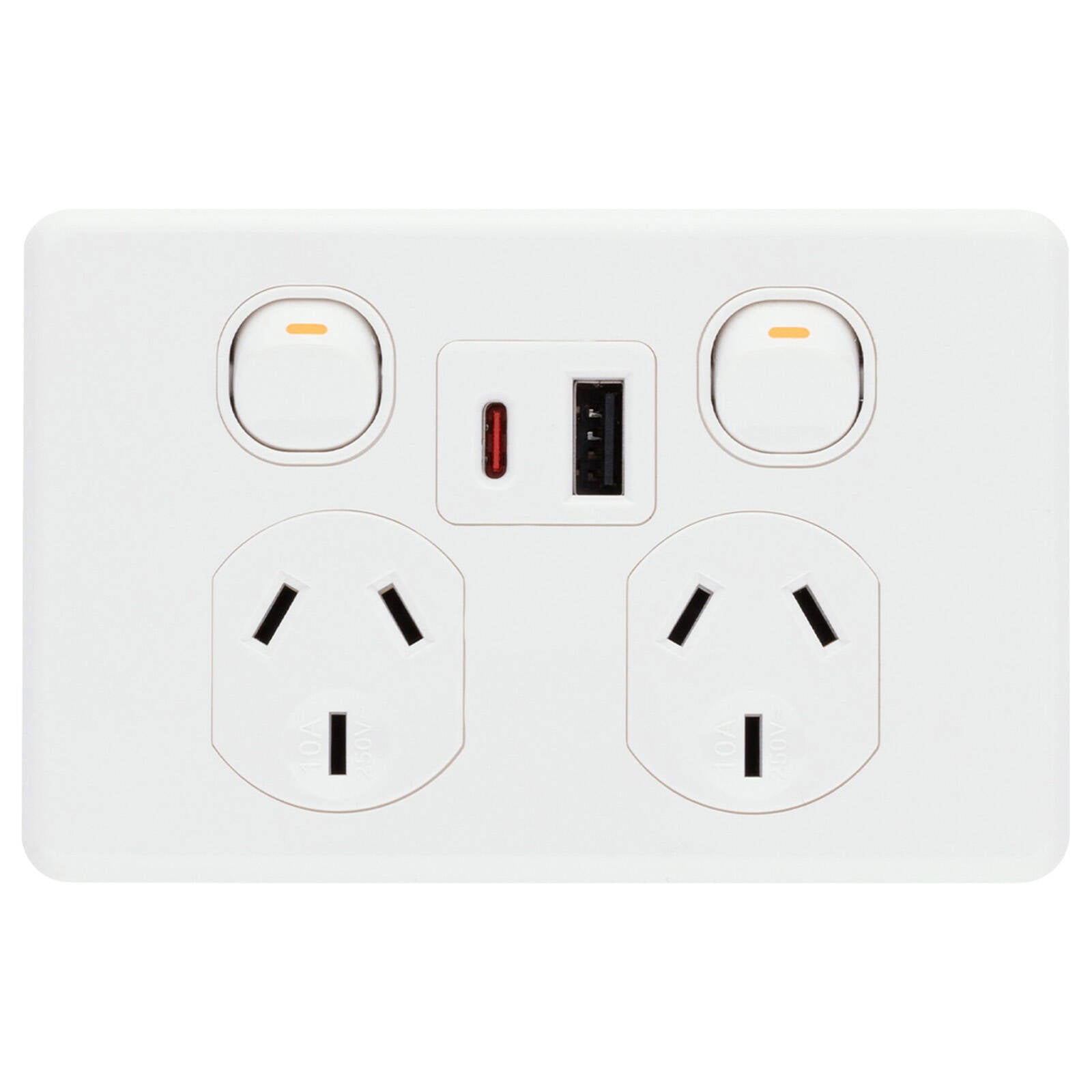 DETA X6 Double Power Point with USB-A & USB-C PD30W Rapid Charging Indoor