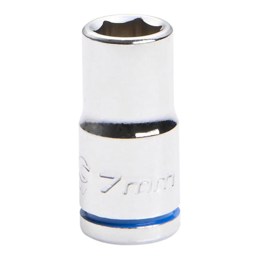 Kincrome Socket - 7mm - Chrome Vanadium Steel - Mirror Polish Finish - SuperSaverAU - view 1