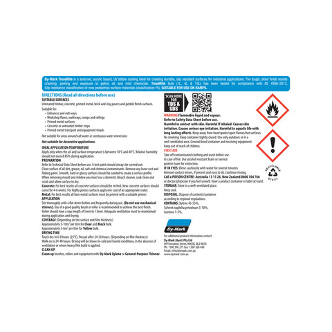 Dy-Mark 1L Black TreadRite Slip-Resistant Paving Paint, Brush On