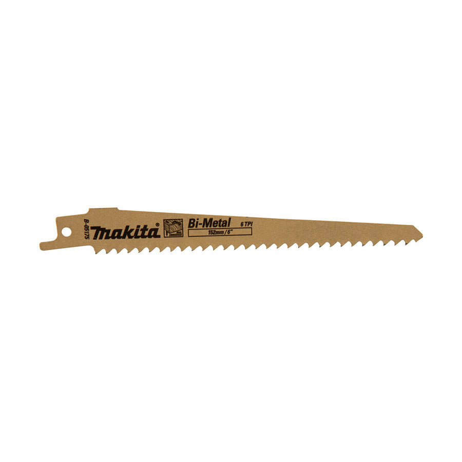 Makita Bi-Metal Reciprocating Blade 6 TPI - 5 Pack