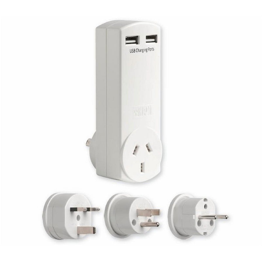 HPM USB Adaptor - 4.2A - Plastic - Slimline Design - Travel Ready - SuperSaverAU - view 1