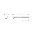 Zenith Hot Dip Galvanised Cup Head Bolts Nuts M8 x 90mm 25 Pack - SuperSaverAU - view 3