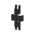 Flexi Storage Wall Strip Joiner 2 Pack Black Steel Easy Install - SuperSaverAU - view 1