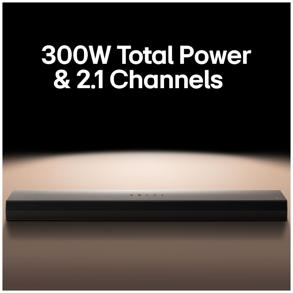 LG 2.1ch Soundbar with Wireless Subwoofer - 2 x 50W Front Output, HDMI ARC, Bluetooth, Black - S40T