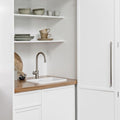 Turner Hastings Cuisine 30 single bowl fine fireclay sink - 17L, top mount or undermount, white gloss - CU30FS