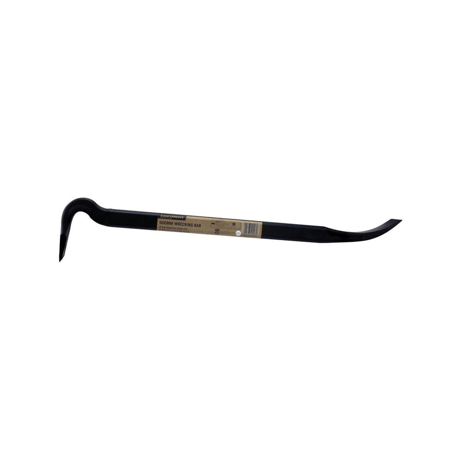 Craftright 600mm Wrecking Bar - Carbon Steel - Heavy Duty - Black - SuperSaverAU - view 1