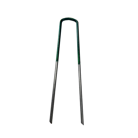 Jack 150mm Galvanised Steel Green Synthetic Turf Pegs - 20 Pack
