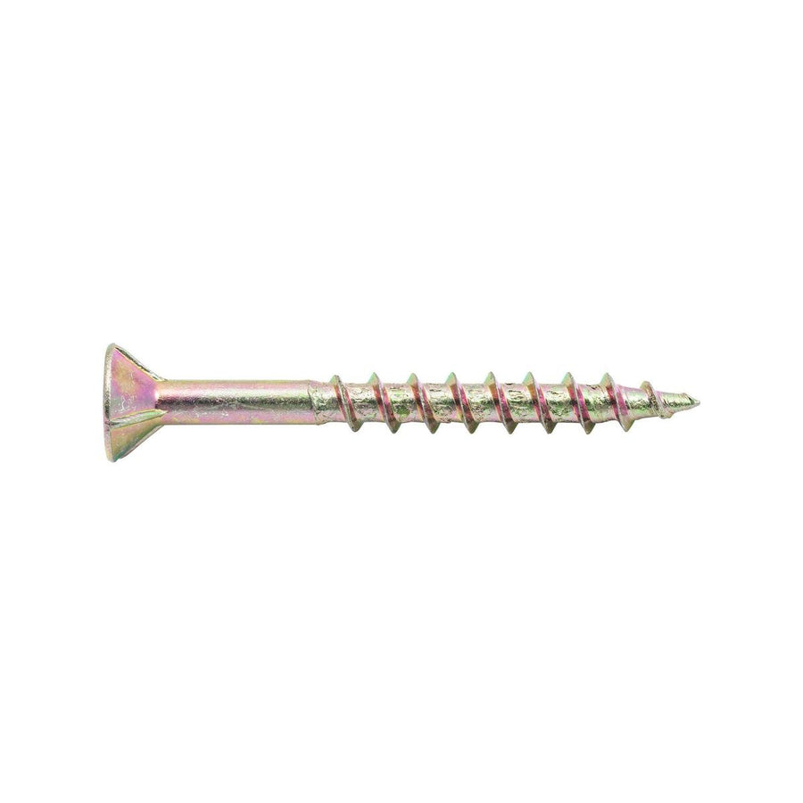 Zenith 8g Chipboard Screws - Countersunk Rib Head - 40mm - Gold - 100 Pack - SuperSaverAU - view 1